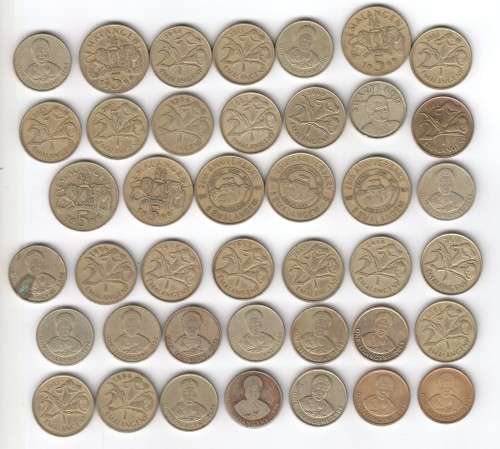 Lot of Swaziland coins to the value of 87 Emalangeni @crazy R1 start
