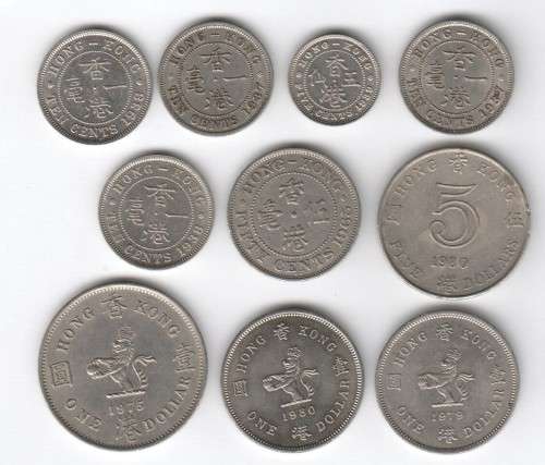 Lot of 31 Hong Kong coins - some very old
