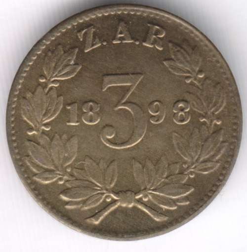 1898 ZAR brass replica sammy marks tickey