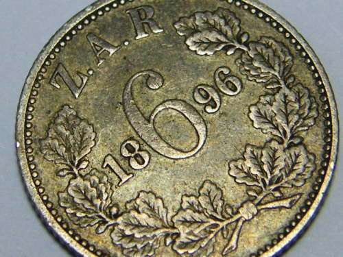 1896 ZAR Kruger sixpence