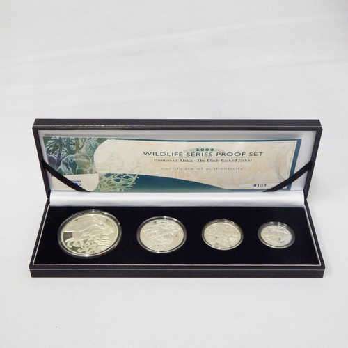 2006 RSA Silver Wildlife Series Proof Set - The Black- backed Jackal - Only 574 sets issued