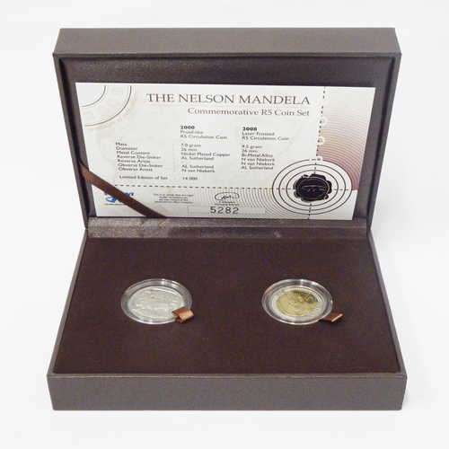 Nelson Mandela commemorative R5 coin set