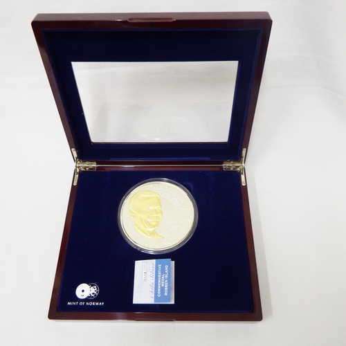 2010 Mandela Robben Island 1kg silver medallion in case