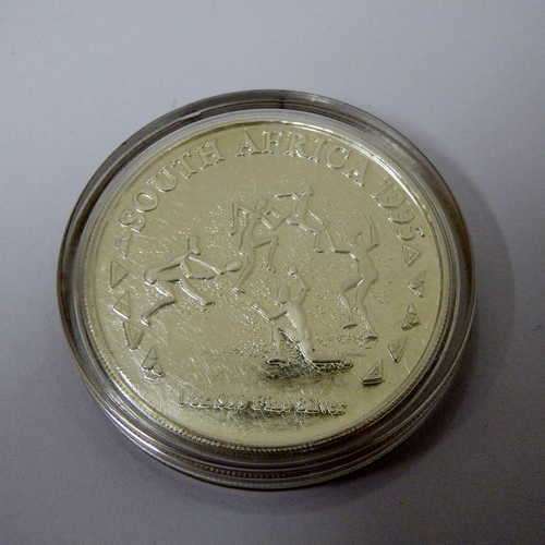 1995 SA Rugby World Cup 1 oz fine silver medallion