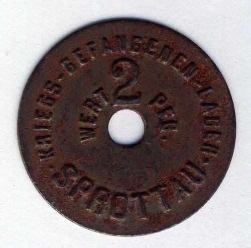 Germany - Sprottau Kriegs-Gefangenen-Lager (2 Pfg) P.O.W. token