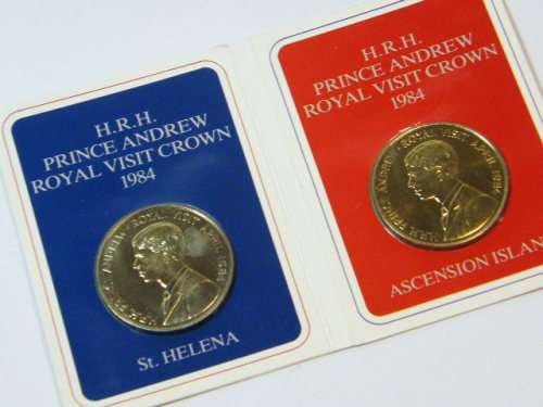 1984 St Helena & Ascension Island 50 pence presentation folder no. 24759