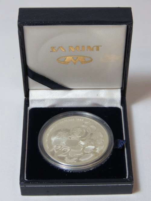 1995 RSA Proof silver R2 - Nations United for Peace