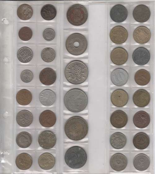 Coin album with over 200 coins