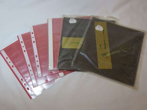 Lot of coin album pocket sleeves