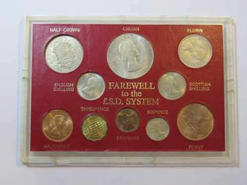 British - Farewell to the £.S.D System set of coins