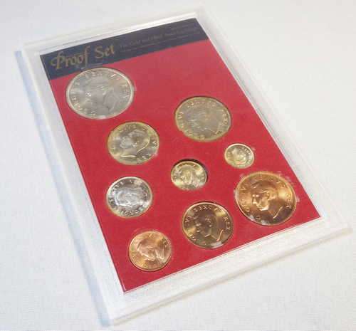 1952 SA Union short proof set in slab