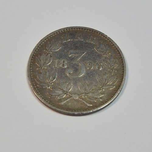 1896 ZAR kruger 3 pence tickey