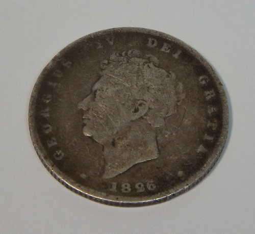 1826 Great Britain six pence