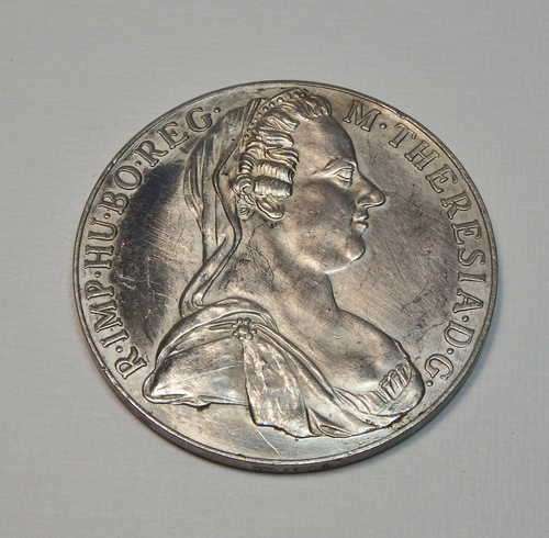 Sterling silver Austria Maria Theresa Thaler reproduction by E.Tiessen, Johannesburg