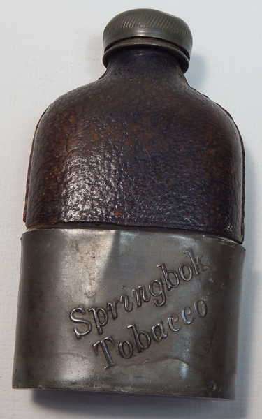 Springbok Tobacco/Springbok cigarettes hip flask