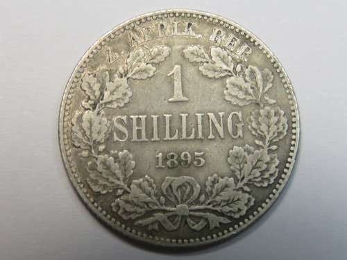 ZAR Paul Kruger 1895 one shilling in fine condition