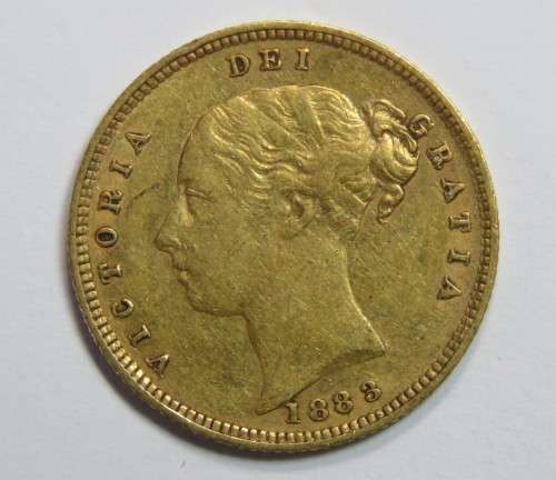 1883 Great Britain Half sovereign Victoria - VF+