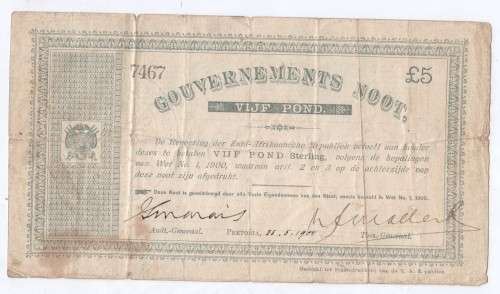 5 Pound Governments Noot - 2851900 Pretoria