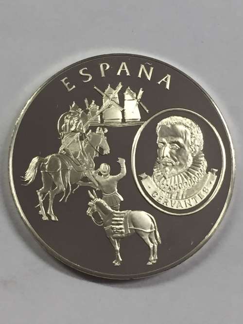Spain United Nations proof sterling silver medallion - weighs 13.5 grams