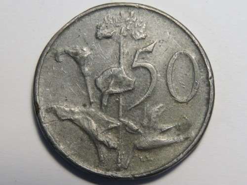South Africa Prison Money 1979 lead 50 cent