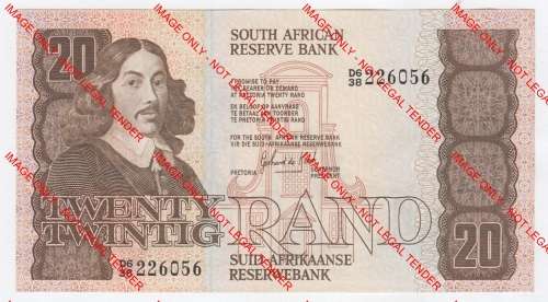 GPC de Kock 3rd issue D6 R20 note - UNC