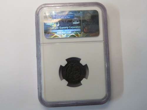 1942 SA Union Farthing - Graded MS63 BN by NGC