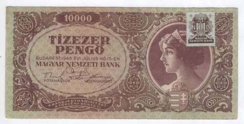 1945 Hungary 10000 Pengo