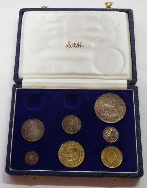 1961 RSA proof set in long proof box - No gold