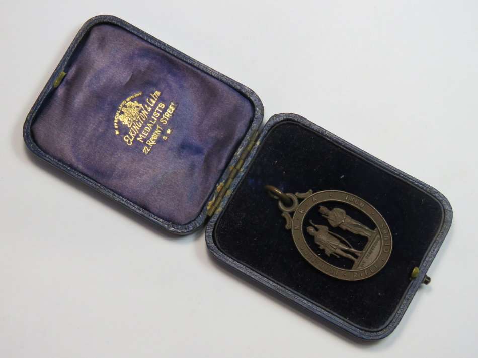 1860 National Rifle Association medal in box