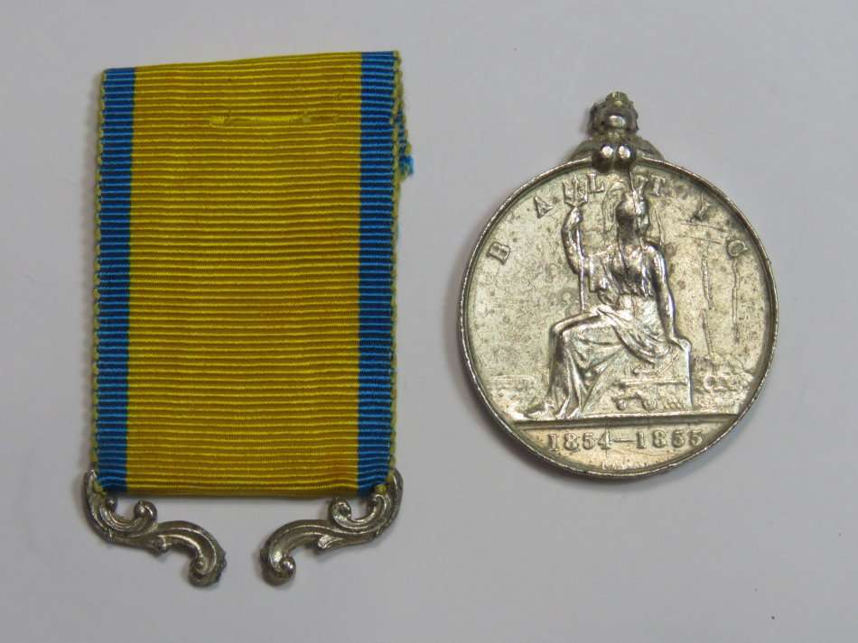 British Baltic 1854-1855 Medal Copy , Damaged
