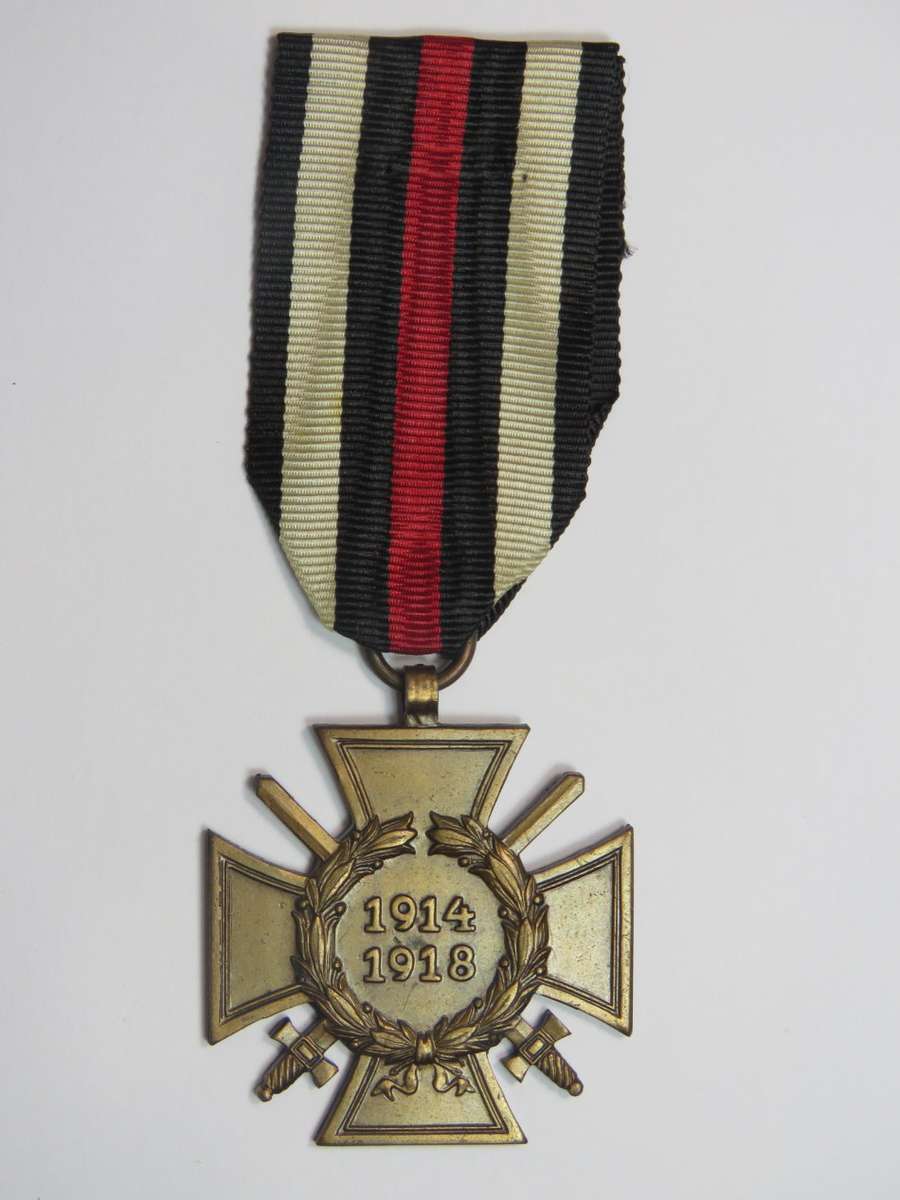German WW1 Honor cross with swords medal
