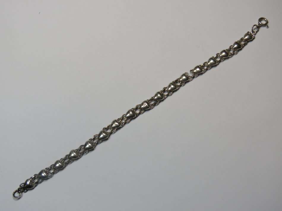 Sterling silver bracelet 18 cm long