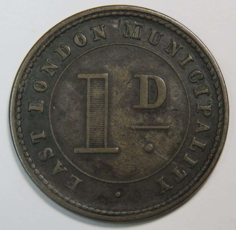 East London Municipal Ferry Token 1880