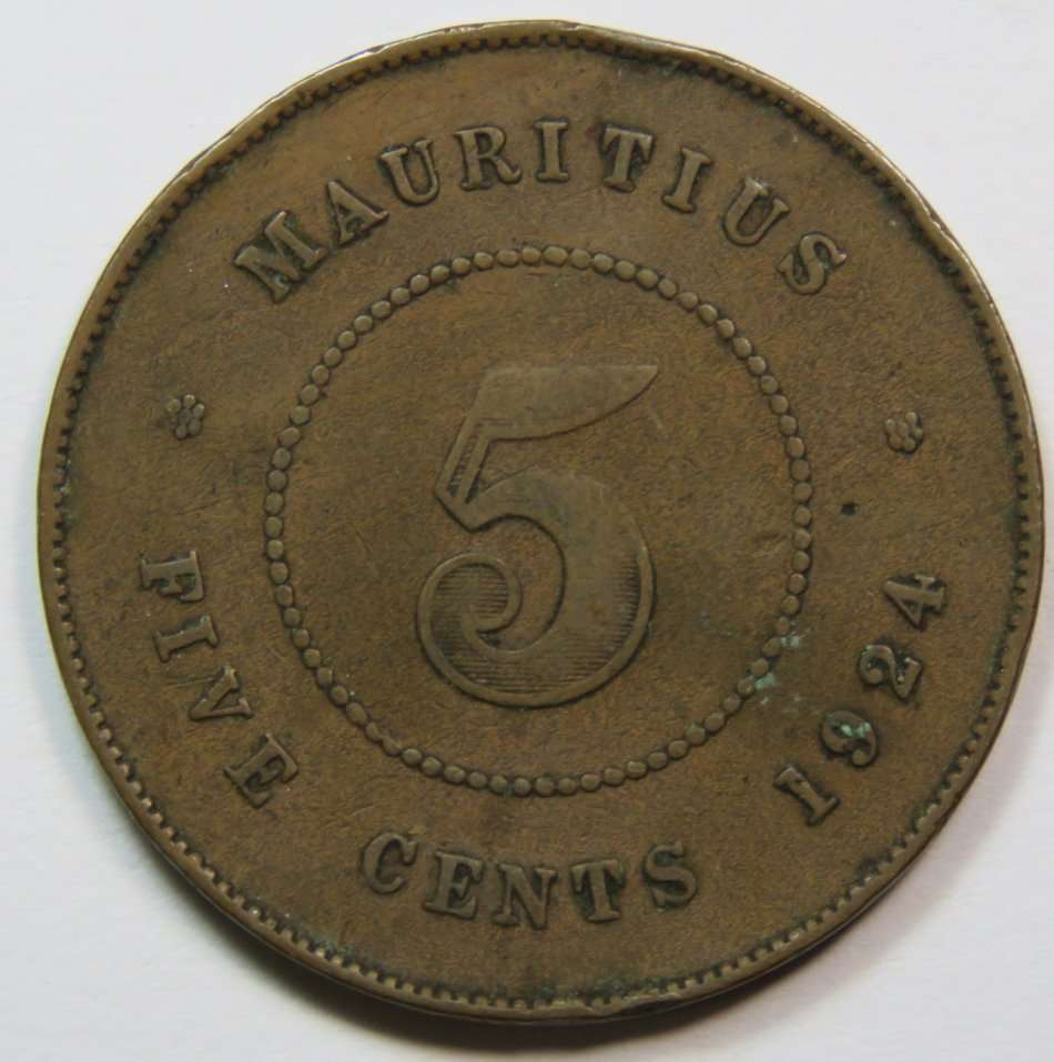 Mauritius 1924 penny