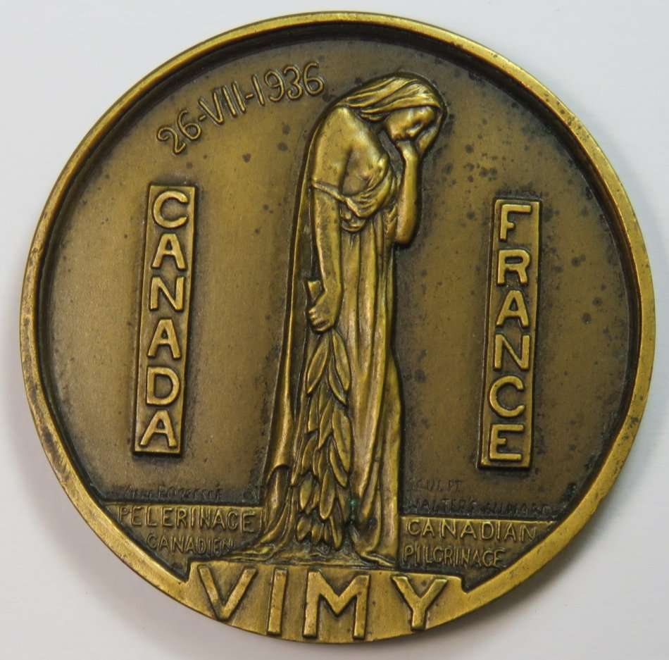 26 July 1936 French Canadian medallion