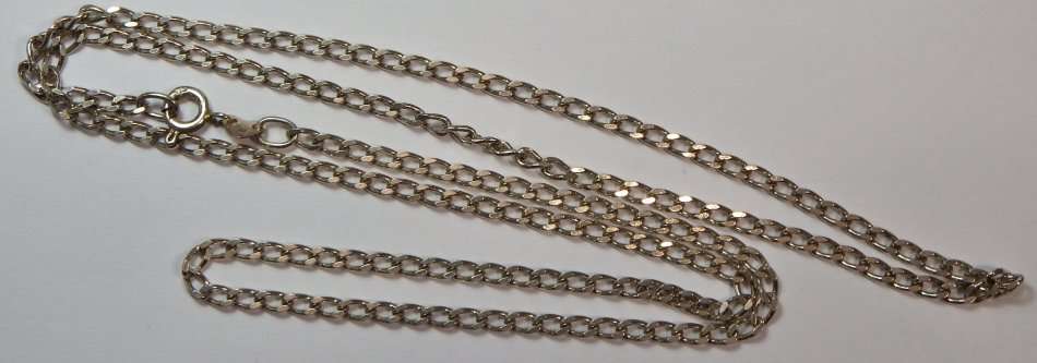 Sterling silver chain - Length 60 cm