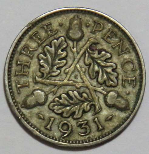 1931 Tickey - Filler for SA tickey