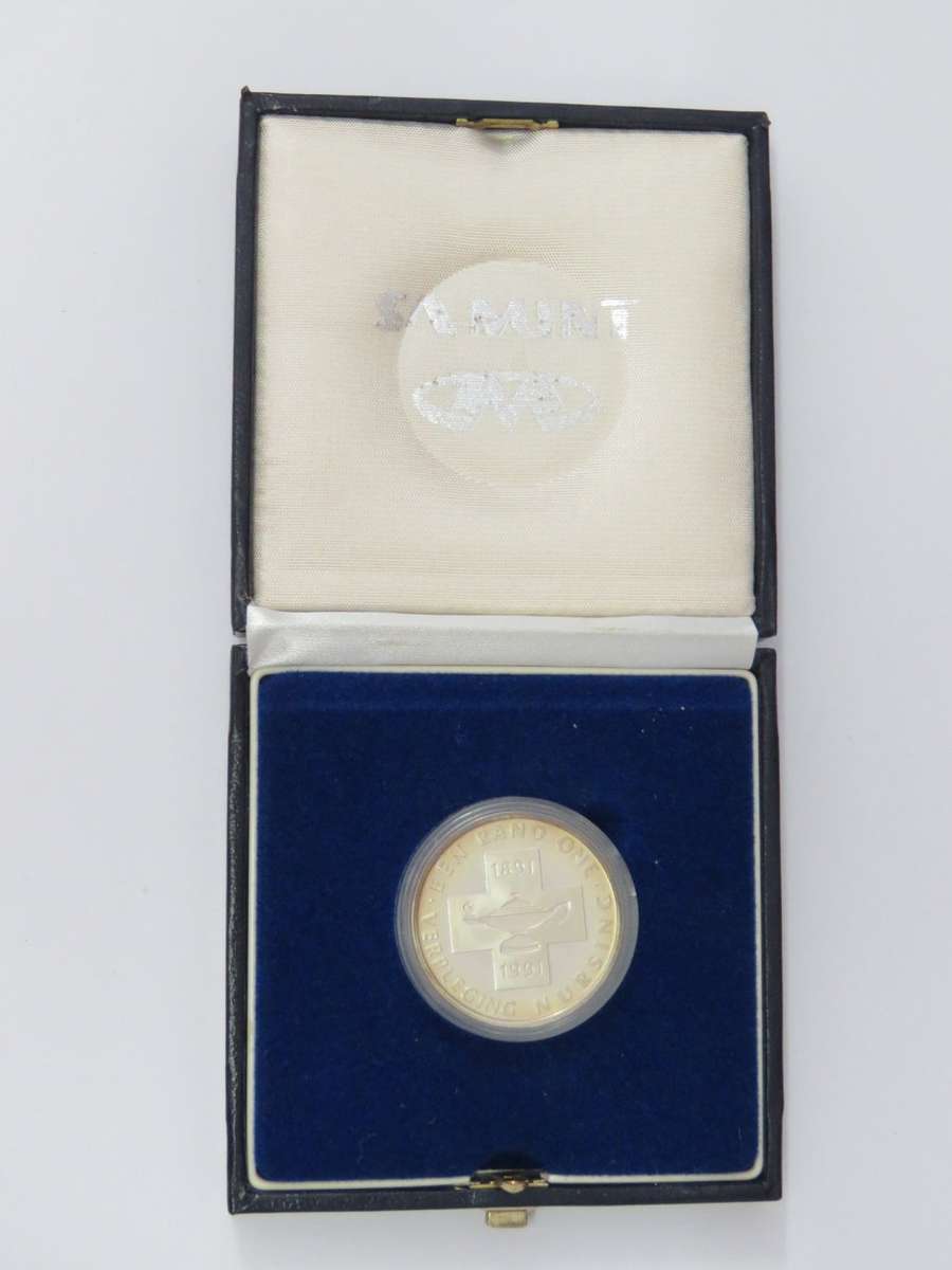 1991 RSA Proof silver Nursing R1 coin