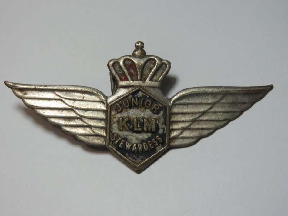 KLM Junior Stewardess Wings badge