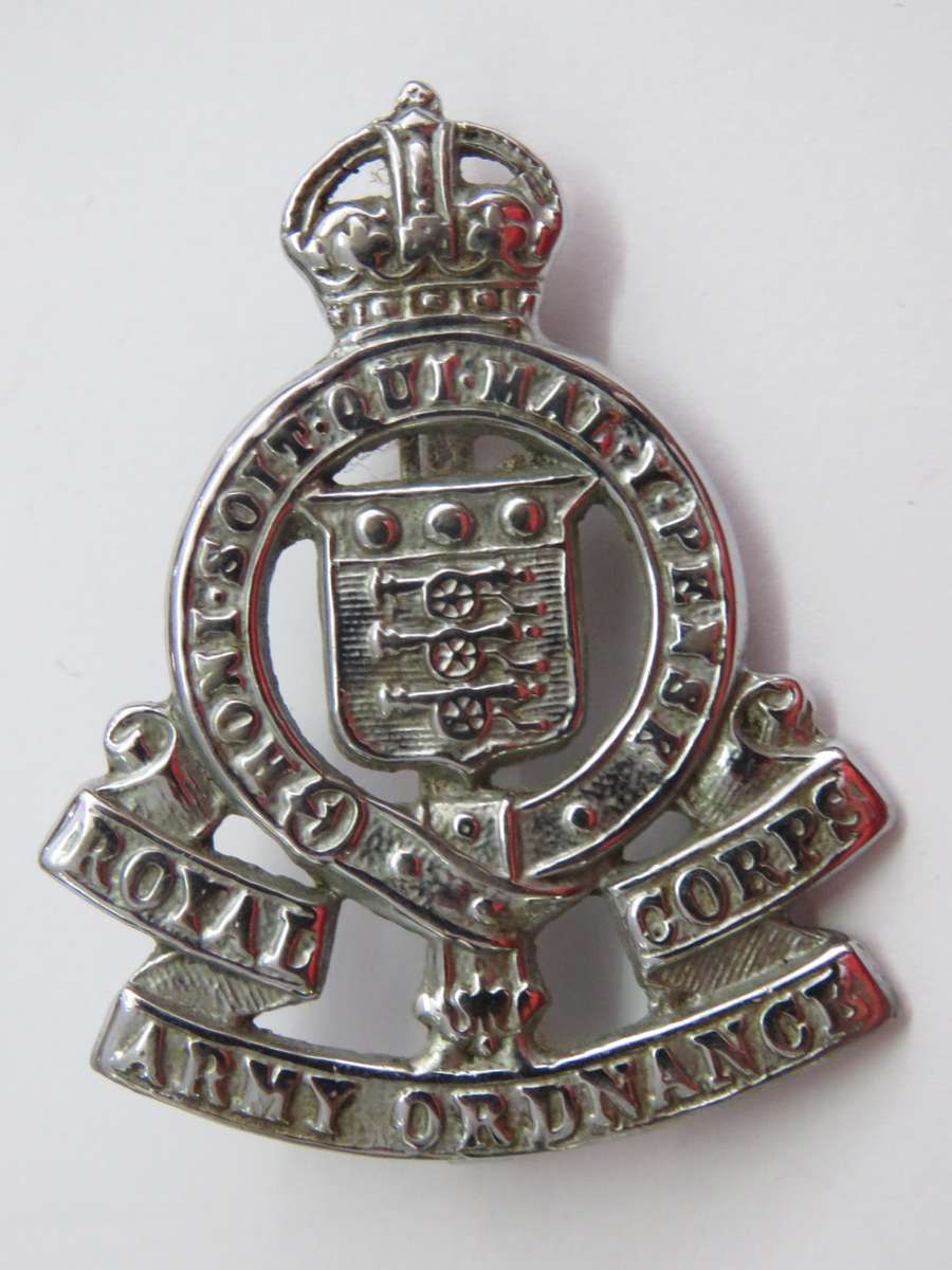 Royal Corps Army Ordnance corps cap badge