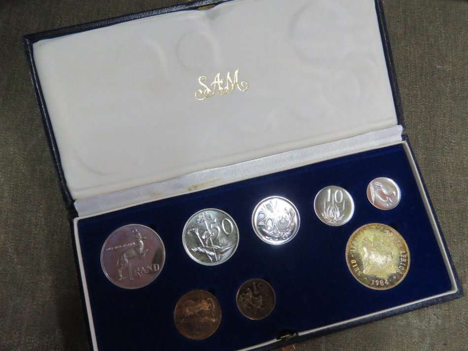1984 RSA short proof set with silver R1