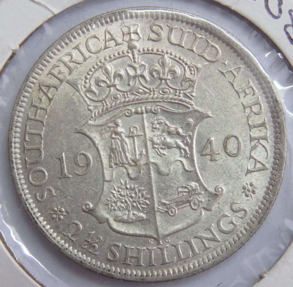 1940 SA Union 2 1/2 shillings Half Crown EF+