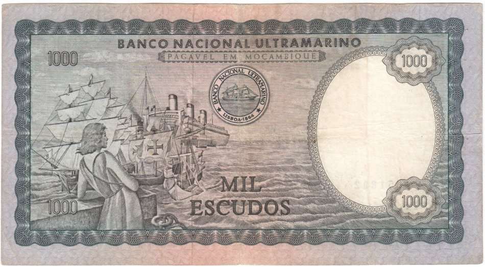 Mozambique 1972 VF+ 1000 Escudos