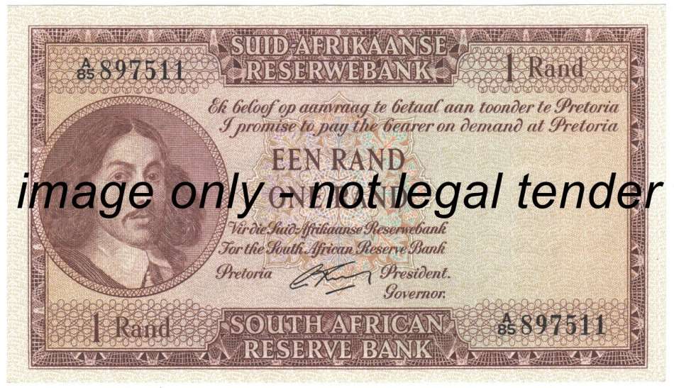 G Rissik One Rand note - UNCIRCULATED CRISP