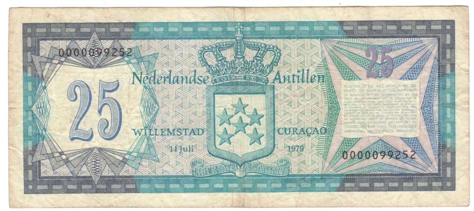 Nederlandse Antilleu 25 Gulden 1979