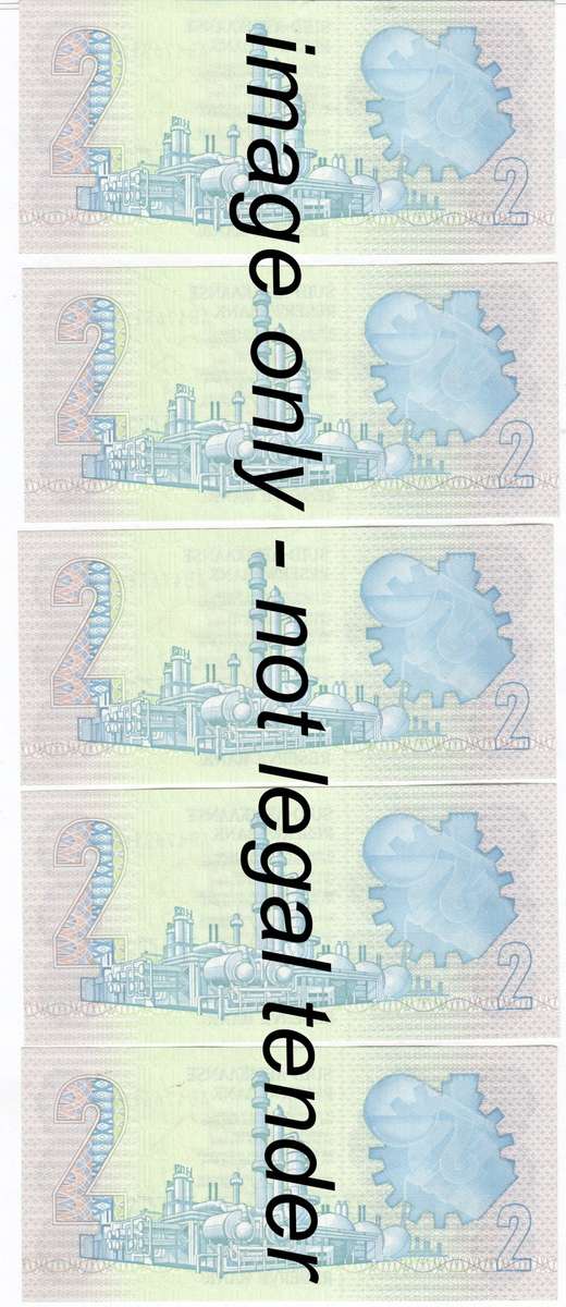 GPC de Kock 5 Consecutive R2 Notes RARE 2nd Issue AB series - UNCIRCULATED