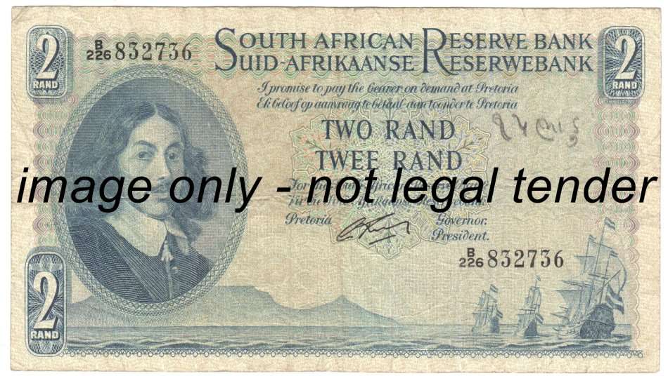 Rissik Two Rand banknote