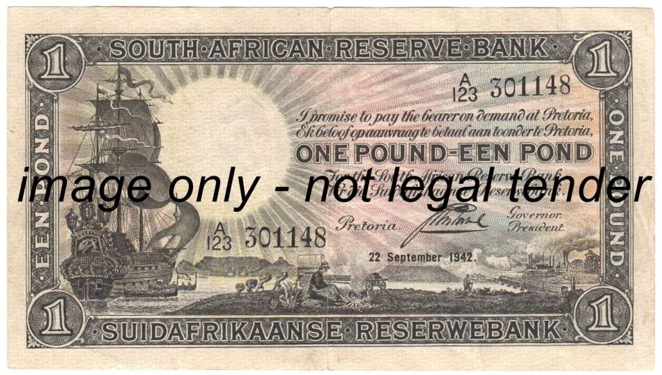 Postmus 1942 One Pound Note