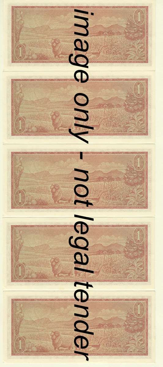 Tw de Jongh Second issue lot of 9 UNCIRCULATED R1 notes - consecutive low numbers