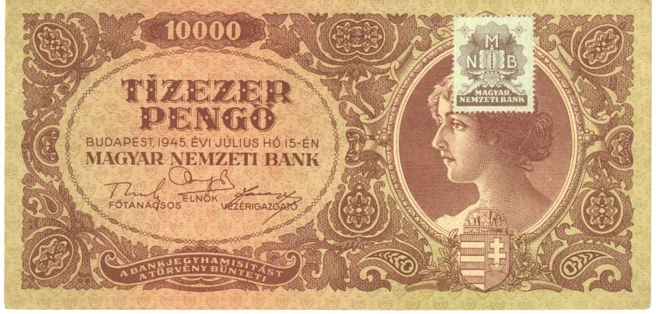 10 000 Pengo Hungary 1945